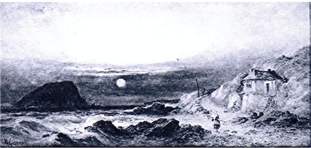 Painting by William Gibbons 1885